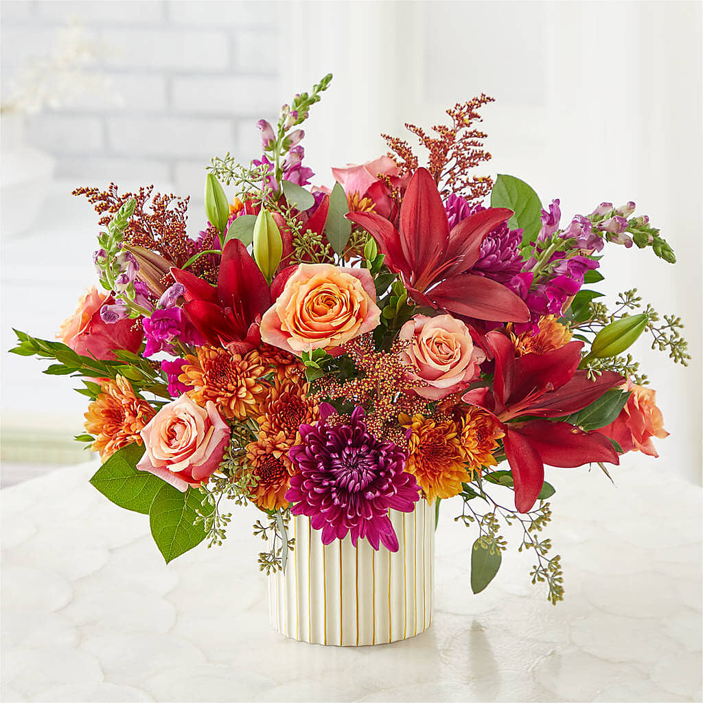 Burgundy Landscape Bouquet –  All Season Floral Llc, Saranac Lake NY