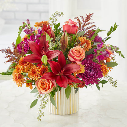 Burgundy Landscape Bouquet –  All Season Floral Llc, Saranac Lake NY