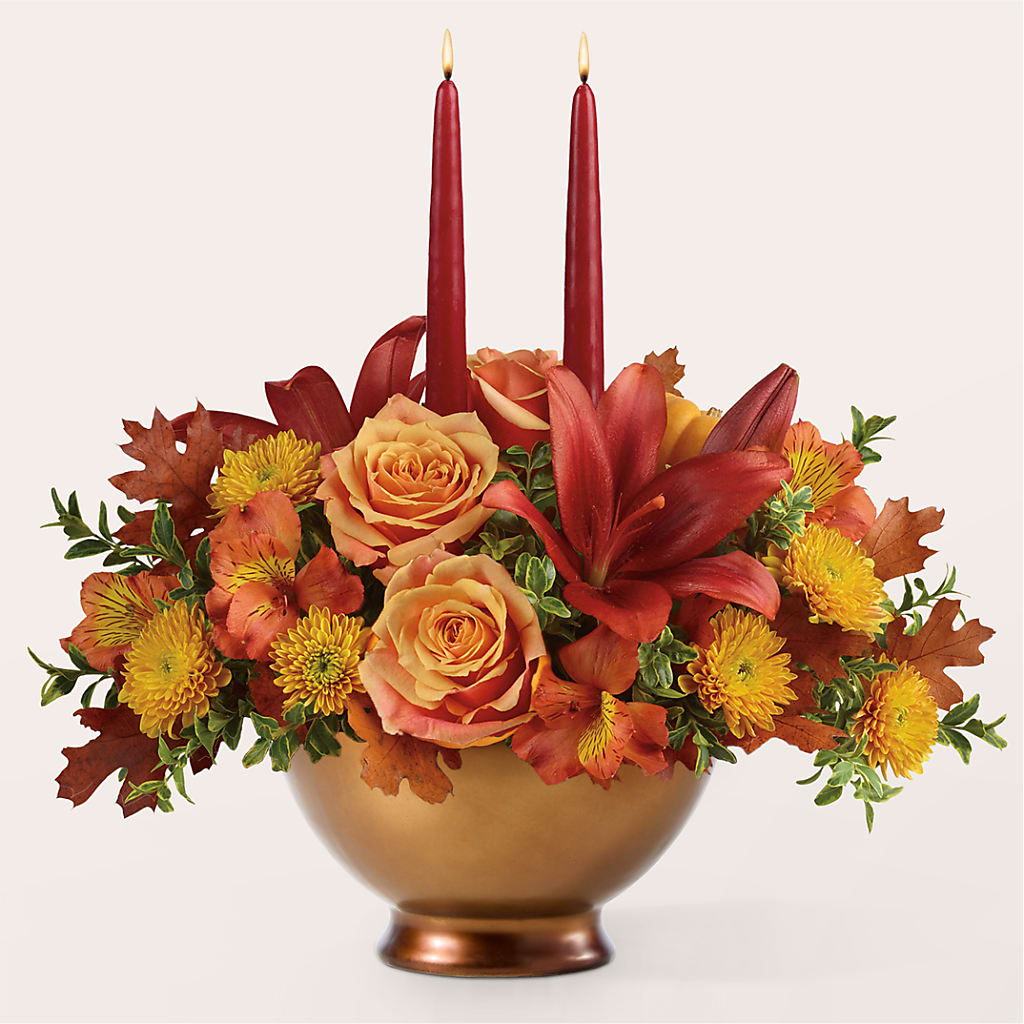 Harvest Table Centerpiece –  All Season Floral Llc, Saranac Lake NY