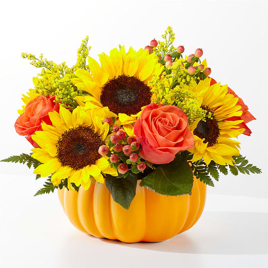 Pick of the Patch Pumpkin Bouquet –  All Season Floral Llc, Saranac Lake NY