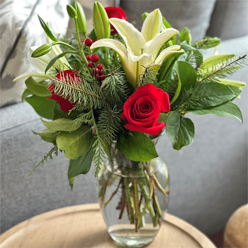 Sparkling Snowflakes Bouquet –  All Season Floral Llc, Saranac Lake NY