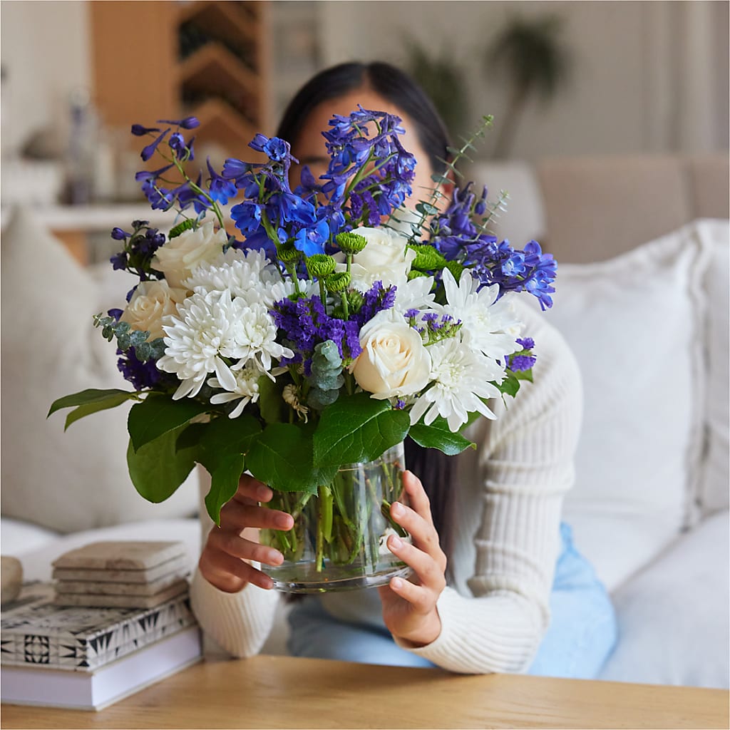 Cerulean Waves Bouquet –  All Season Floral Llc, Saranac Lake NY