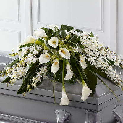 Angel Wings Casket Spray –  All Season Floral Llc, Saranac Lake NY