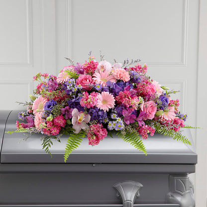 Glorious Garden Casket Spray –  All Season Floral Llc, Saranac Lake NY