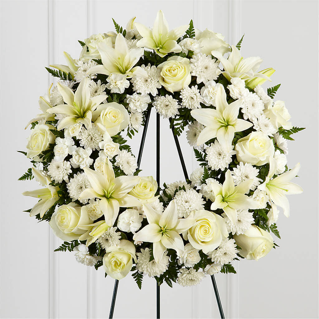 Treasured Tribute Wreath –  All Season Floral Llc, Saranac Lake NY