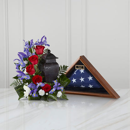 Patriotic Tribute Arrangement –  All Season Floral Llc, Saranac Lake NY