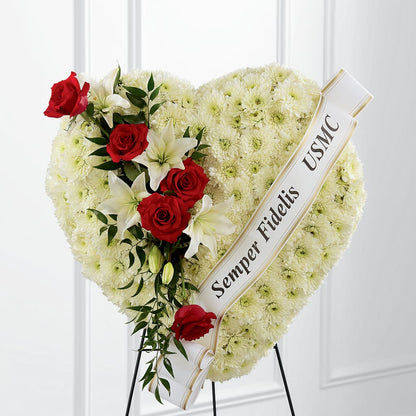 Heartfelt Hero Standing Heart –  All Season Floral Llc, Saranac Lake NY