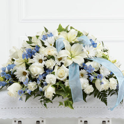Tender Treasure Casket Spray –  All Season Floral Llc, Saranac Lake NY