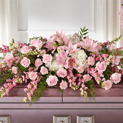 Life & Remembrance Casket Spray –  All Season Floral Llc, Saranac Lake NY