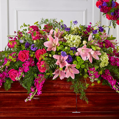 Radiant Tribute Casket Spray –  All Season Floral Llc, Saranac Lake NY