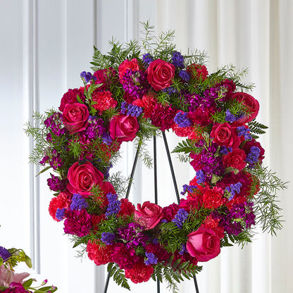 Calming Colors Wreath –  All Season Floral Llc, Saranac Lake NY