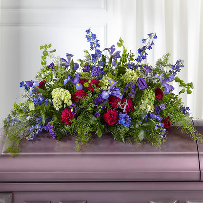 Always Treasured Casket Spray –  All Season Floral Llc, Saranac Lake NY