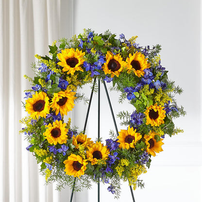 Bright Rays Wreath –  All Season Floral Llc, Saranac Lake NY