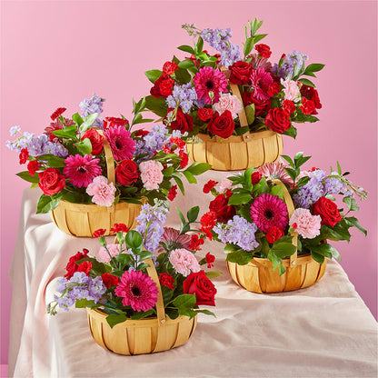 Pink Picnic Basket –  All Season Floral Llc, Saranac Lake NY