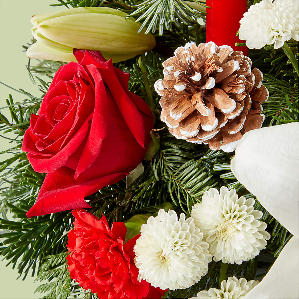 Seasonal Festivities Centerpiece –  All Season Floral Llc, Saranac Lake NY