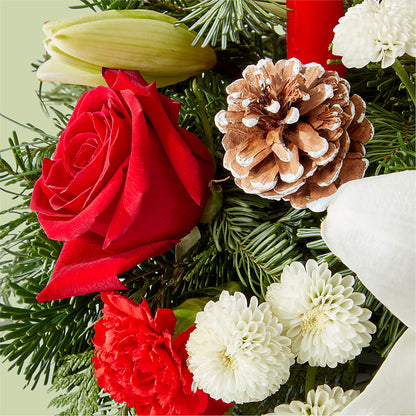 Seasonal Festivities Centerpiece –  All Season Floral Llc, Saranac Lake NY