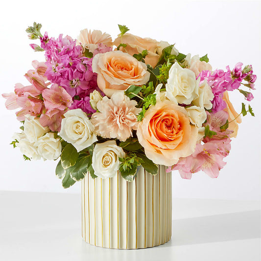 Paradise Bouquet with Ivory Vase –  All Season Floral Llc, Saranac Lake NY