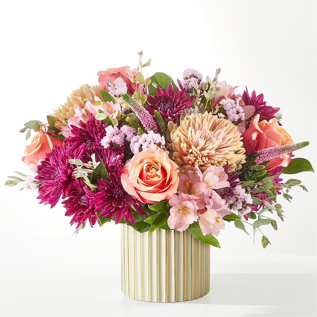 Berry Cobbler Bouquet with Ivory Vase –  All Season Floral Llc, Saranac Lake NY