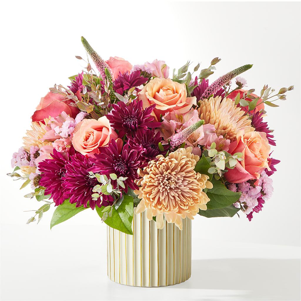 Berry Cobbler Bouquet with Ivory Vase –  All Season Floral Llc, Saranac Lake NY