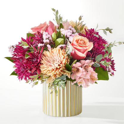 Berry Cobbler Bouquet with Ivory Vase –  All Season Floral Llc, Saranac Lake NY