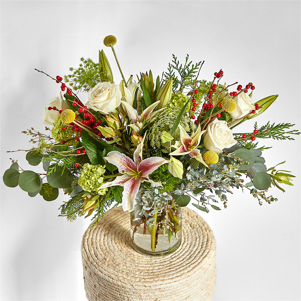 Berry & Bright Bouquet –  All Season Floral Llc, Saranac Lake NY