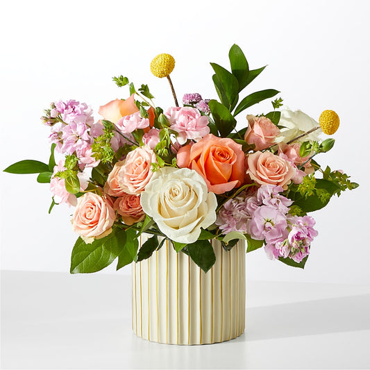 French Market Bouquet with Ivory Vase –  All Season Floral Llc, Saranac Lake NY