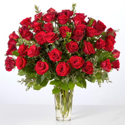 Forever Yours Fifty Stem Red Rose Bouquet –  All Season Floral Llc, Saranac Lake NY