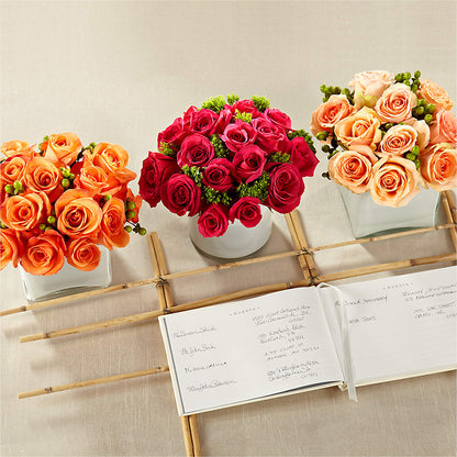 Dawn Rose Centerpiece –  All Season Floral Llc, Saranac Lake NY